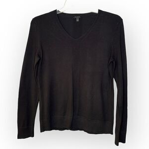 Talbots Black Sweater long sleeve V-neck woman’s size S